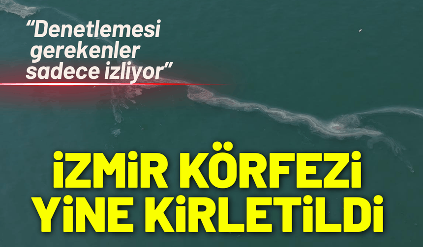 İzmir Körfezi göz göre göre kirletiliyor