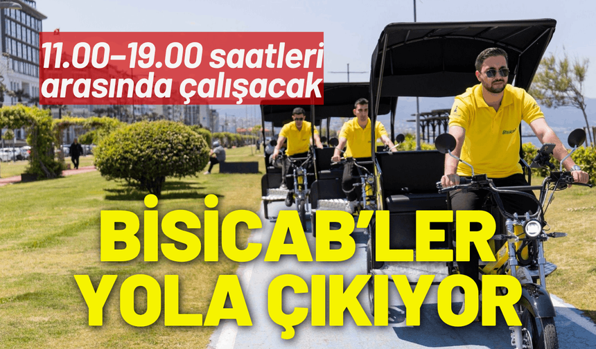 Bisicab’ler yola çıkıyor: Alsancak’tan Konak’a yeni ulaşım rotası