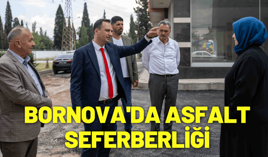 Bornova'da asfalt seferberliği