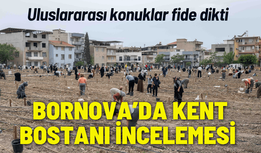 Avrupa'dan Bornova'ya kent bostanı incelemesi