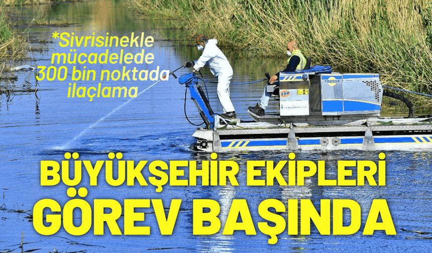 Büyükşehir ekipleri halk sağlığı için görev başında