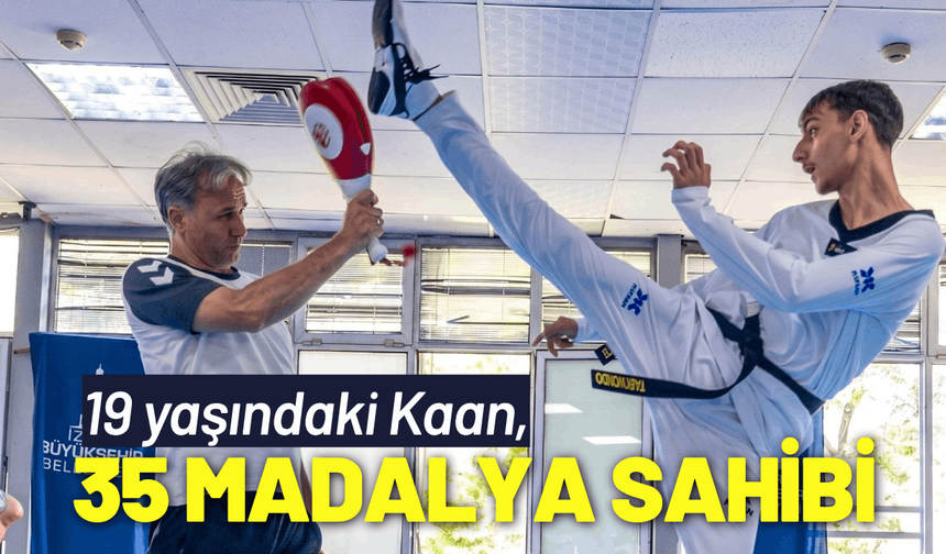 19 yaşındaki Kaan, 35 madalya sahibi