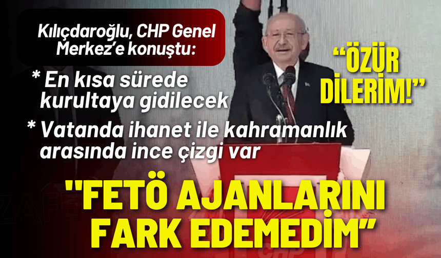 Kemal Kılıçdaroğlu: En kısa sürede kurultaya gidilecek