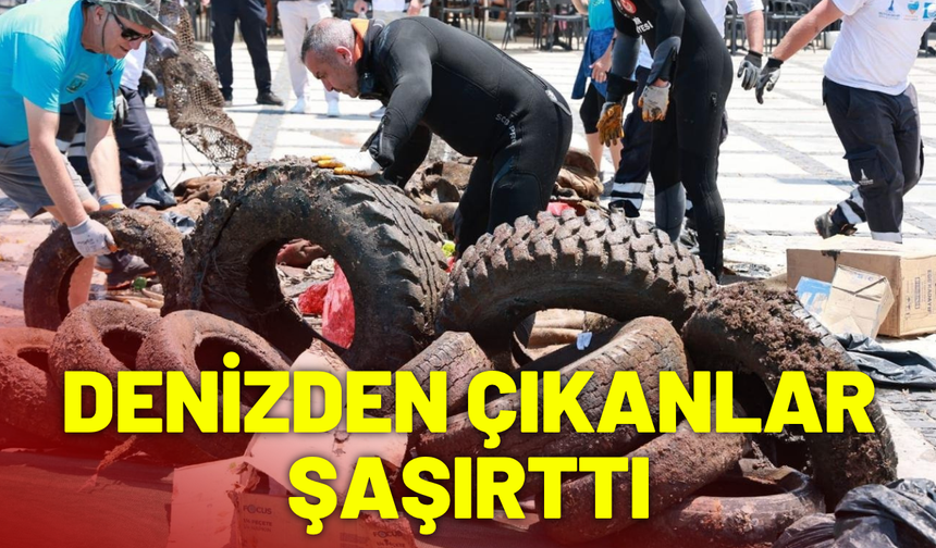 Yeni Foça’da denizden çıkanlar şaşırttı