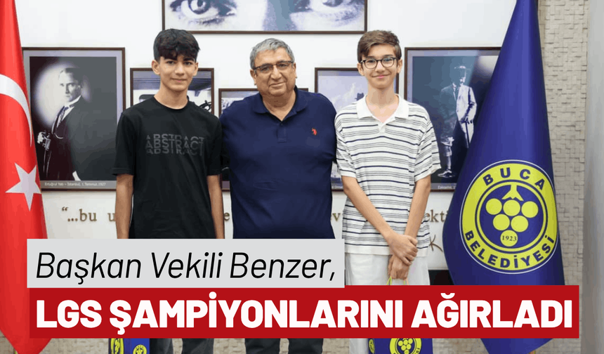 Başkan Vekili Benzer, LGS şampiyonlarını ağırladı
