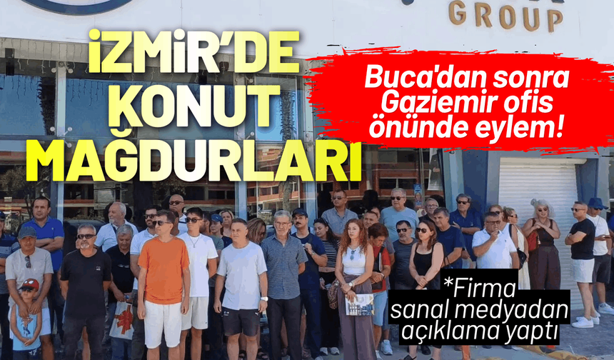 İzmir'de konut mağdurları: Buca'dan sonra Gaziemir ofis önünde eylem!