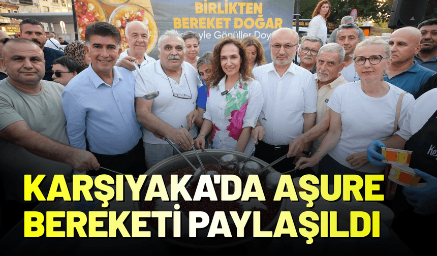Karşıyaka'da aşurenin bereketi paylaşıldı