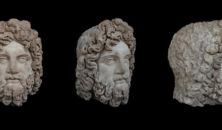 Aspendos'ta 'sağlık tanrısı' ve oğlunun heykeli bulundu