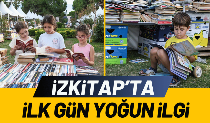 İZKİTAP’ta ilk gün yoğun ilgi