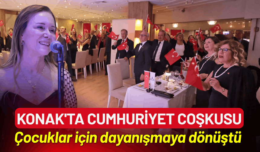 Konak'ta Cumhuriyet coşkusu çocuklar için dayanışmaya dönüştü