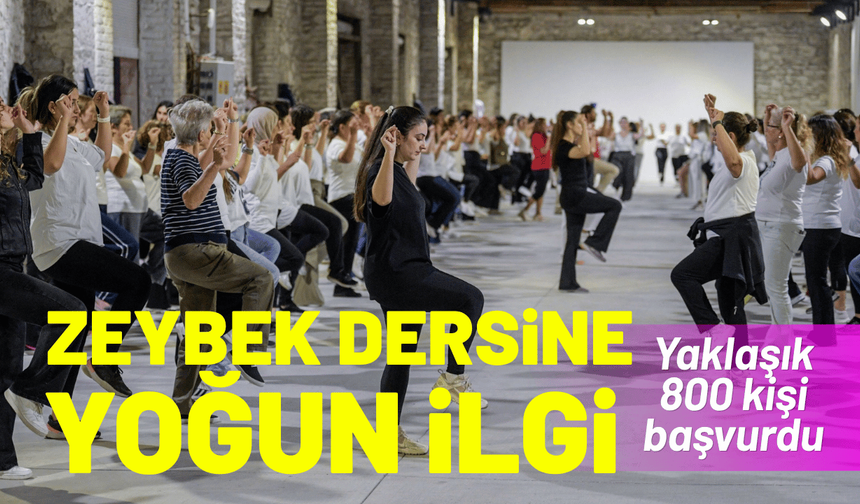 İzmir’de zeybek dersine yoğun ilgi