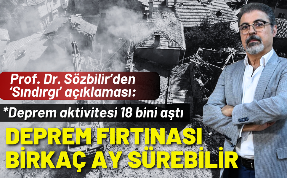 Prof. Dr. Sözbilir: Deprem birkaç ay sürebilir