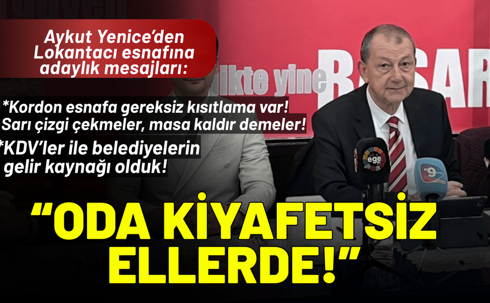 Aykut Yenice'den adaylık mesajları: Oda kiyafetsiz ellerde!
