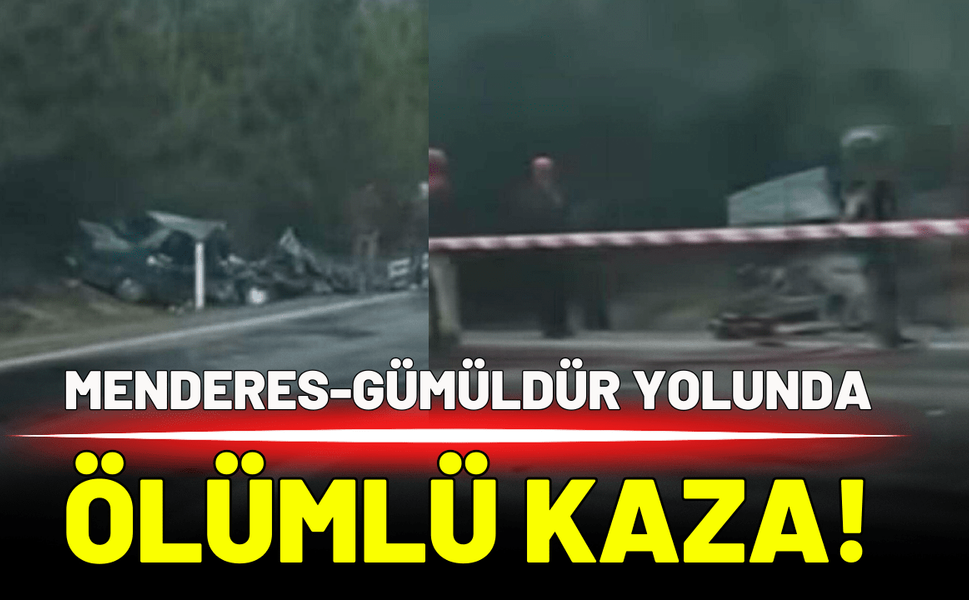 Menderes-Gümüldür yolunda kaza! 2 kişi hayatını kaybetti