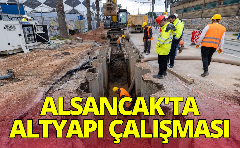 Alsancak'ta dev altyapı çalışması