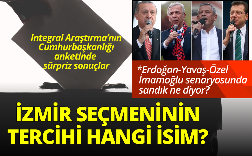 Cumhurbaşkanlığı anketinde sürpriz sonuçlar: İzmir seçmeninin tercihi hangi isim?