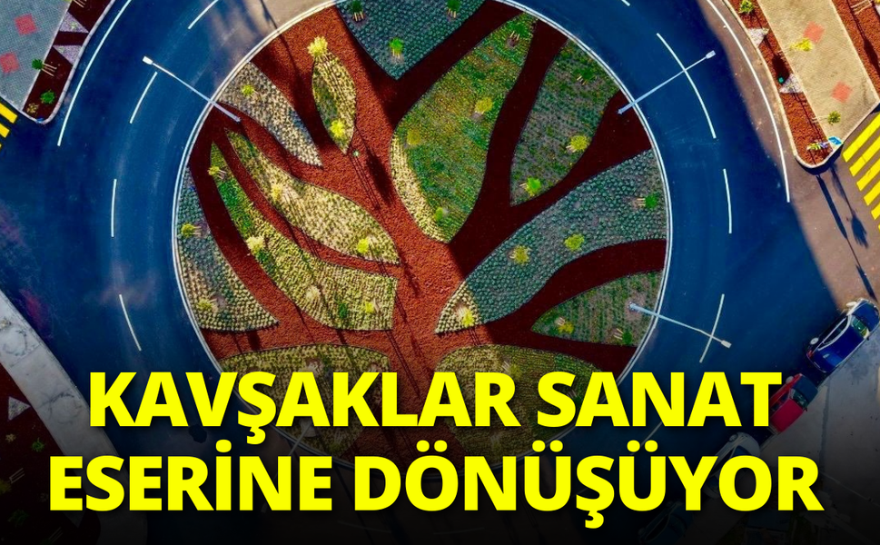 İzmir'in kavşakları sanat eserine dönüşüyor