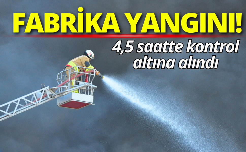 Manisa'da oyuncak fabrikasında yangın