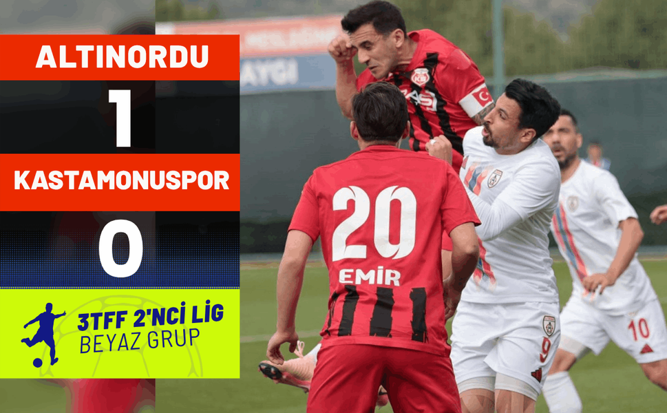 Altınordu: 1 - Kastamonuspor: 0