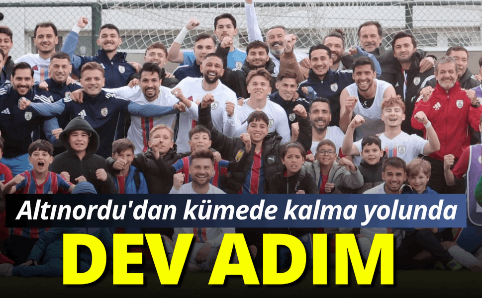 Altınordu'dan kümede kalma yolunda dev adım
