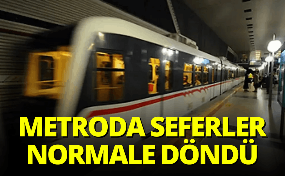 İzmir Metrosu’nda seferler normale döndü