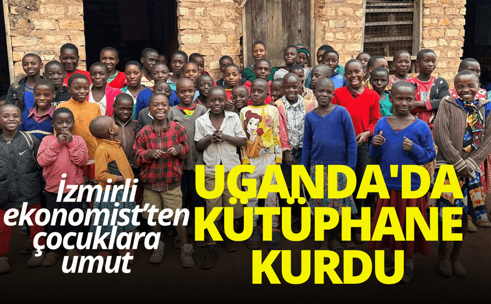 Uganda'da kurduğu kütüphaneyle yetimlere umut oldu