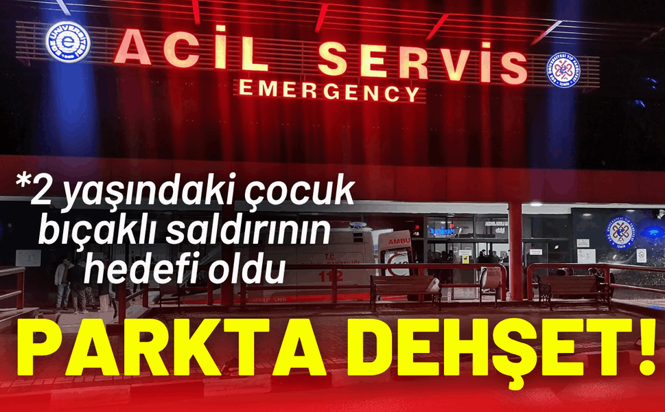 Parkta rastgele bıçak sallayan kişi, 2 yaşındaki Samet’i boğazından yaraladı