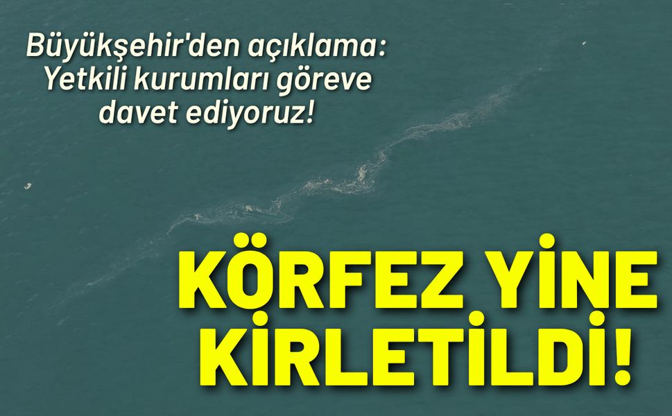 Büyükşehir'den Körfez açıklaması: Yetkili kurumları göreve davet ediyoruz!