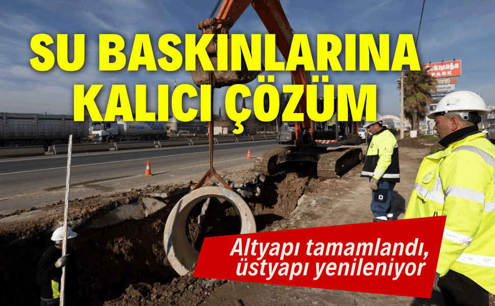 Menemen Türkelli'de su baskınlarına kalıcı çözüm