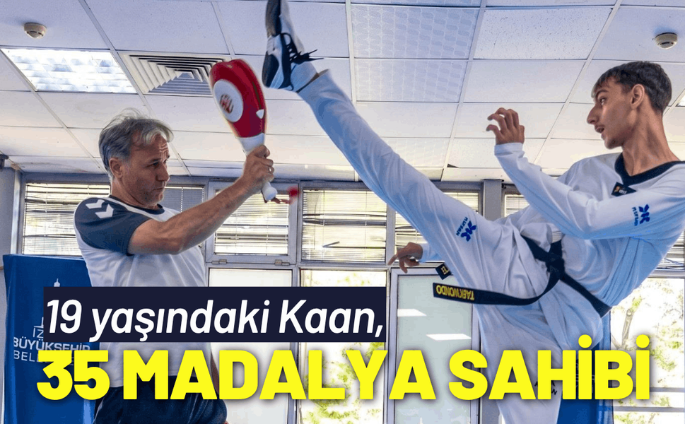 19 yaşındaki Kaan, 35 madalya sahibi