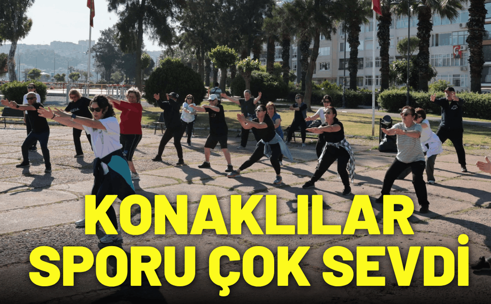 Konaklılar açık havada sporu çok sevdi