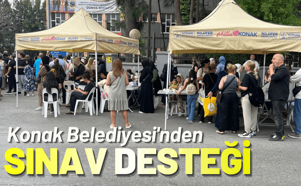 Konak Belediyesi'nden öğrenci ve velilere sınav desteği