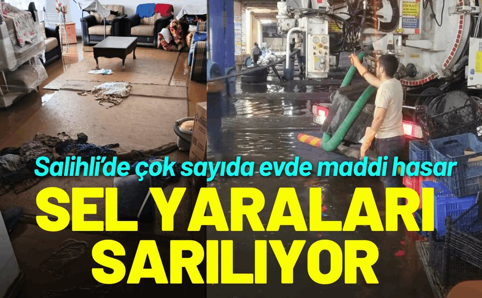 Büyükşehir'den Salihli’deki sel mağdurlarına destek