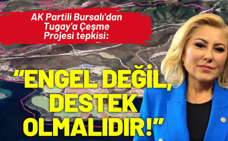 AK Partili Bursalı'dan Tugay'a Çeşme Projesi tepkisi: Engel değil, destek olmalıdır!