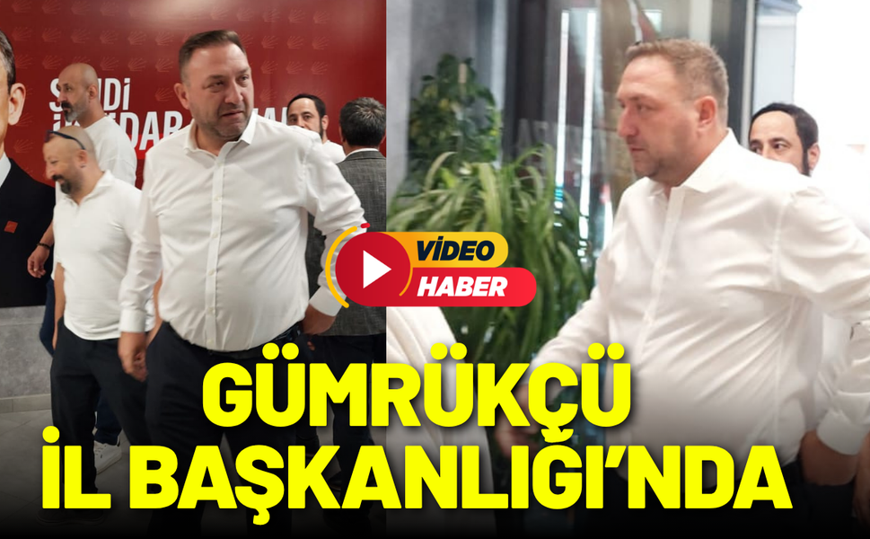 Utku Gümrükçü, il başkanı olarak binaya giriş yaptı