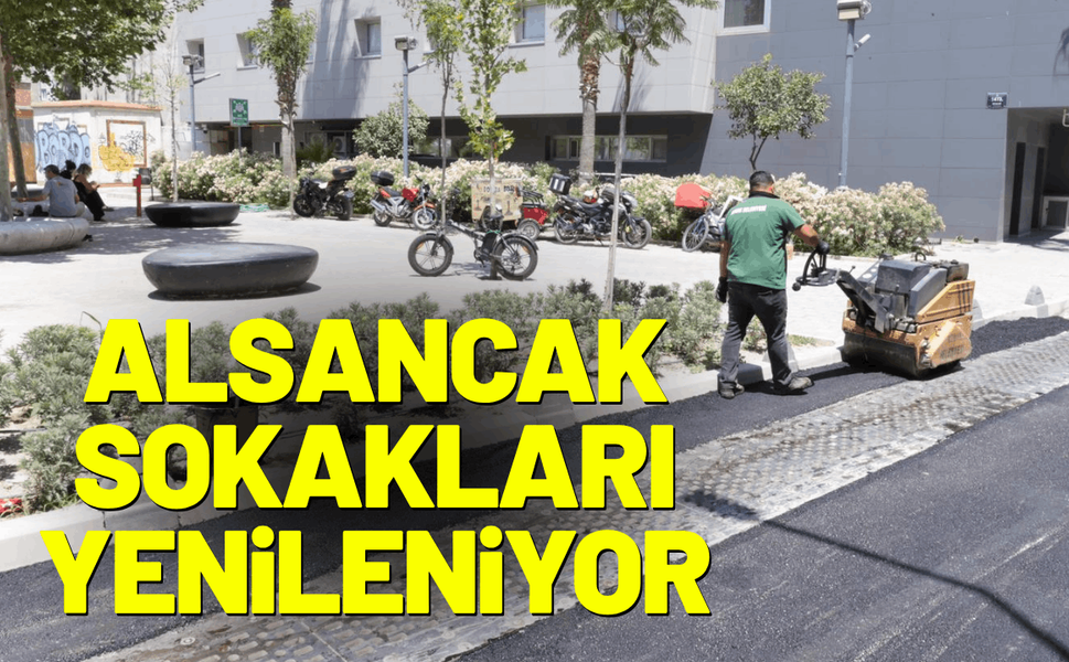 Alsancak sokakları yenilenmeye devam ediyor