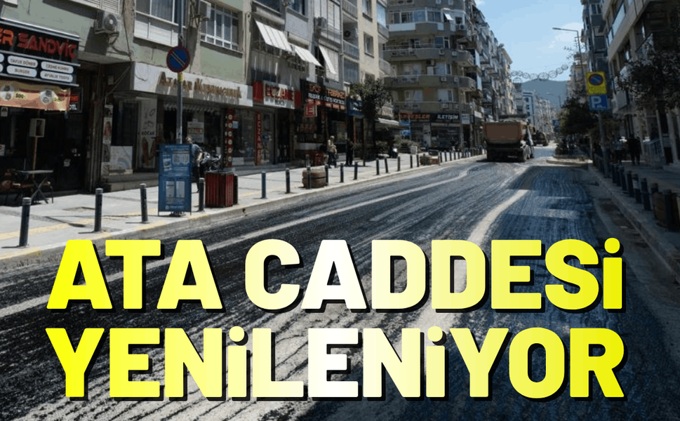 Balçova Ata Caddesi yenileniyor