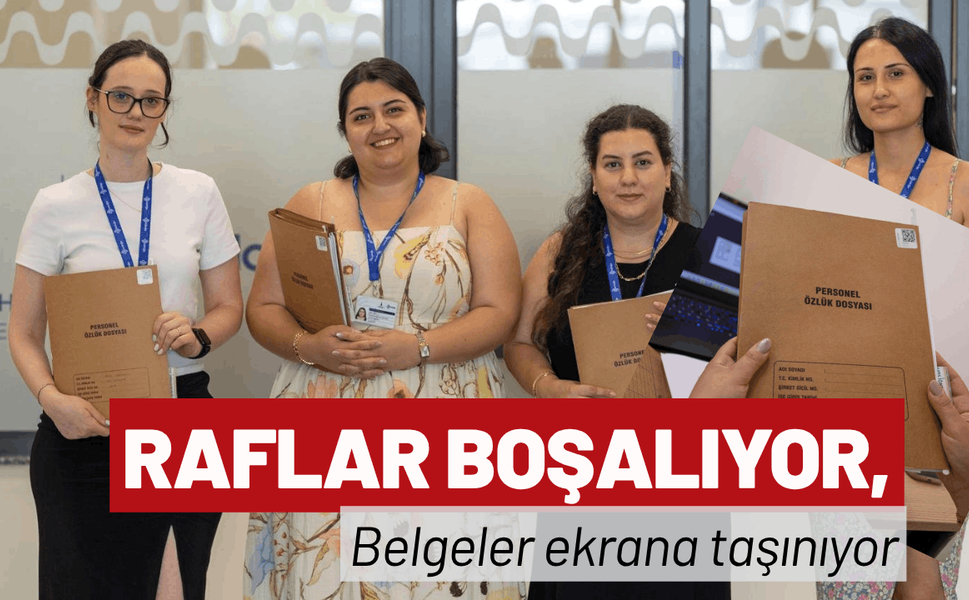 Raflar boşalıyor, belgeler ekrana taşınıyor