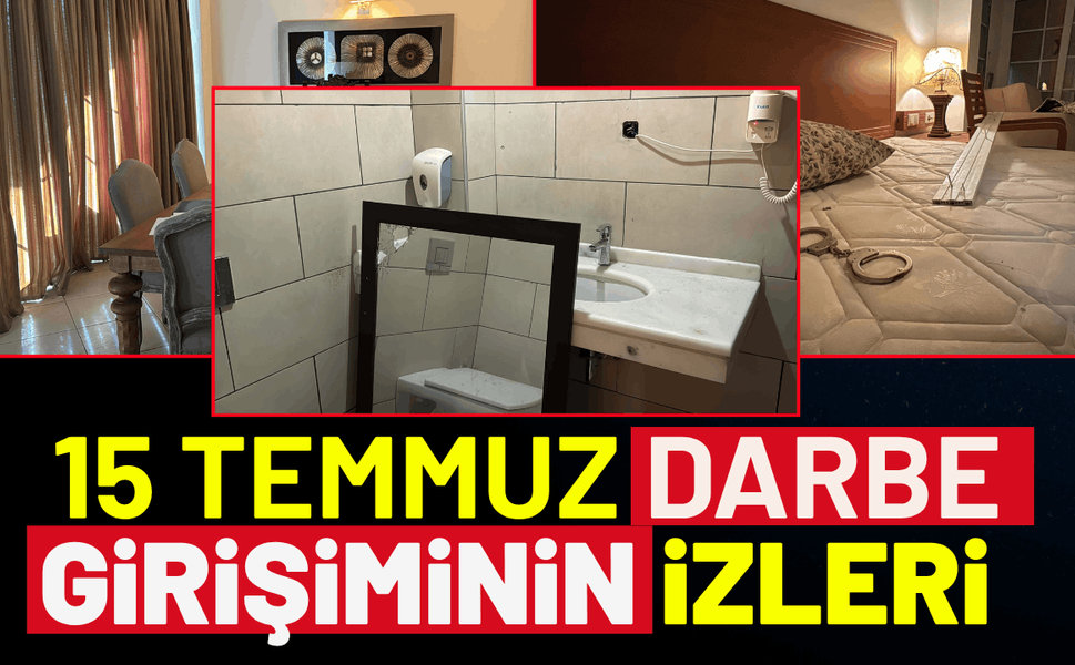 Marmaris'te 15 Temmuz darbe girişiminin izleri ilk günkü gibi