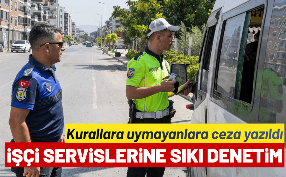 Büyükşehir’den işçi servislerine sıkı denetim