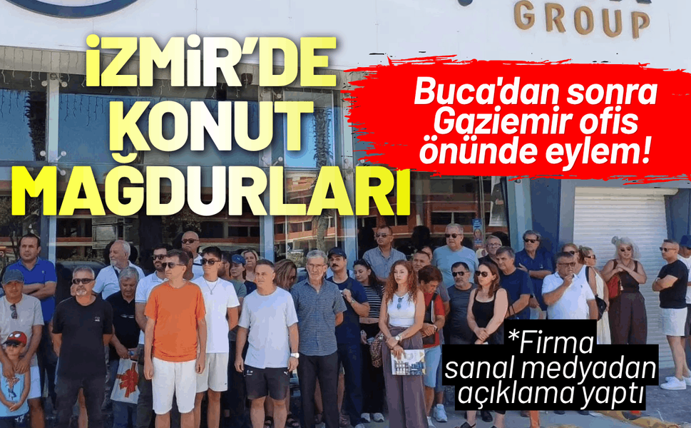 İzmir'de konut mağdurları: Buca'dan sonra Gaziemir ofis önünde eylem!