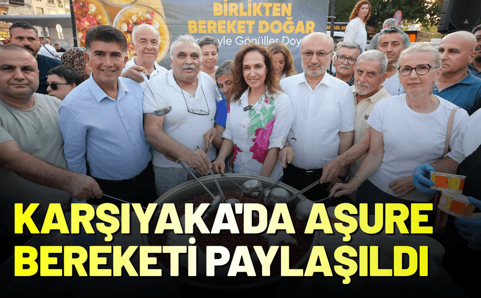 Karşıyaka'da aşurenin bereketi paylaşıldı