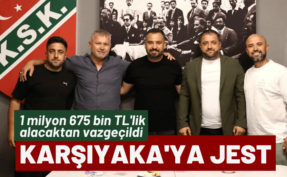 Karşıyaka'ya Adem Yeşilyurt jesti: 1 milyon 675 bin TL bonservisi sildi