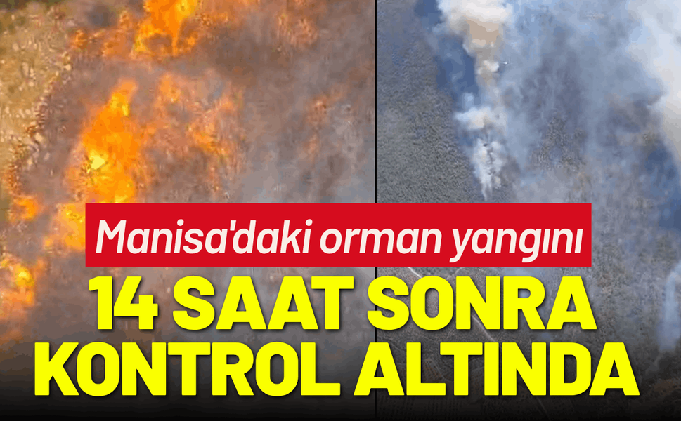 Manisa'daki orman yangını kontrol altında