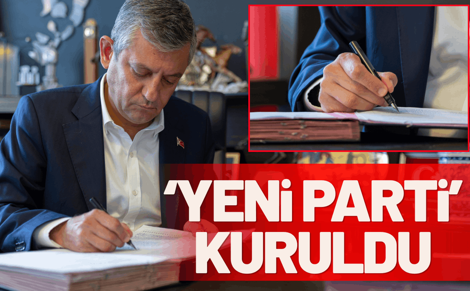 Özgür Özel'in partisinin adı 'Yeni Parti' oldu