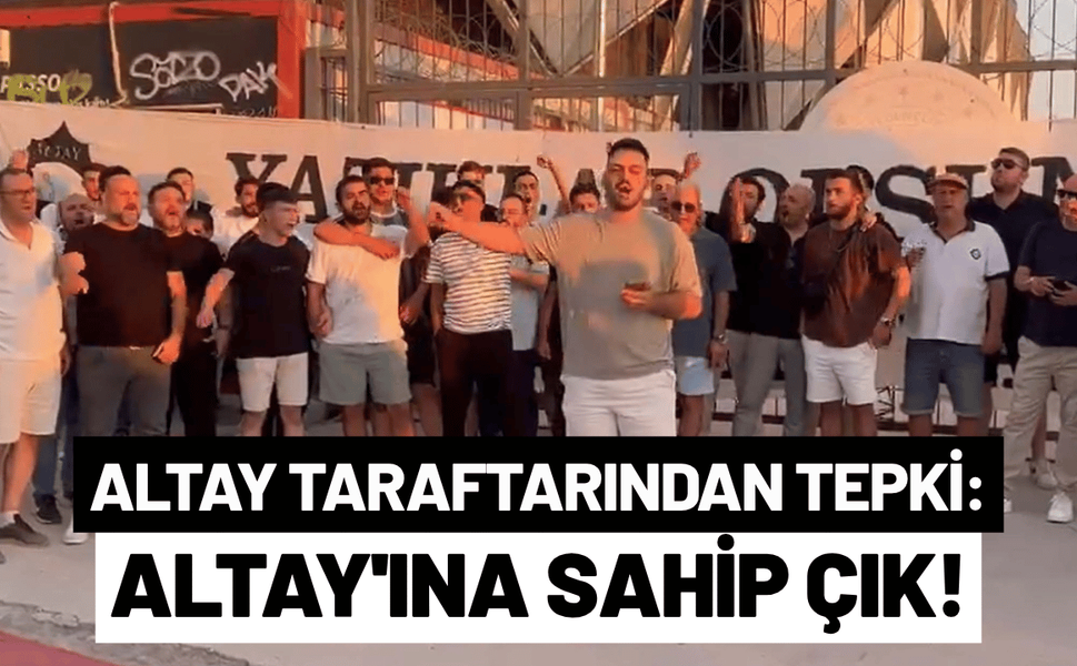 Altay taraftarından tepki:  İzmir uyuma, Altay'ına sahip çık!
