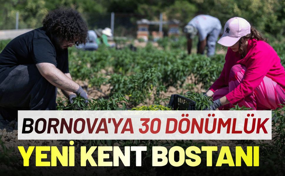 Bornova'ya 30 dönümlük yeni kent bostanı geliyor