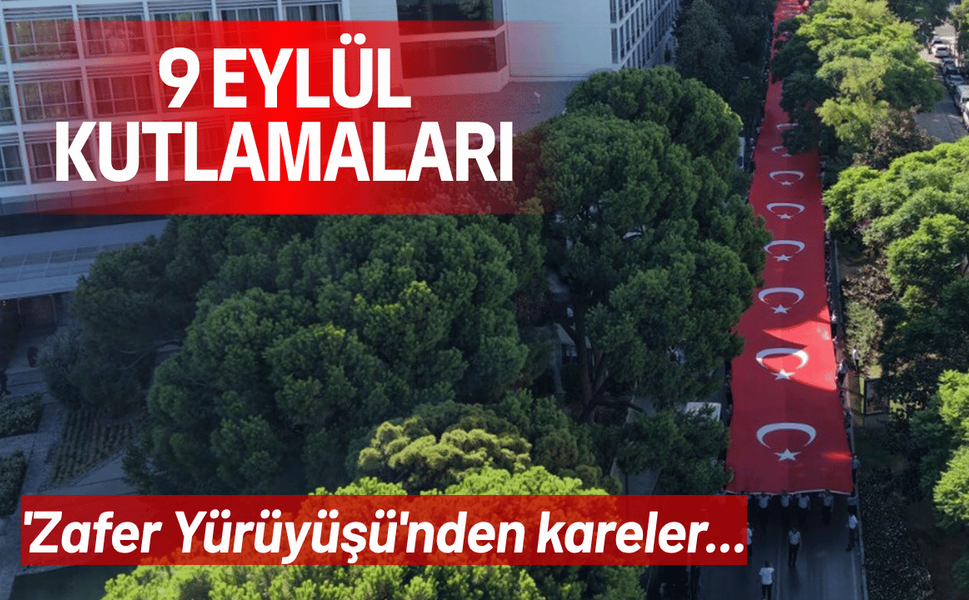 9 Eylül kutlamaları 'Zafer Yürüyüşü'nden kareler