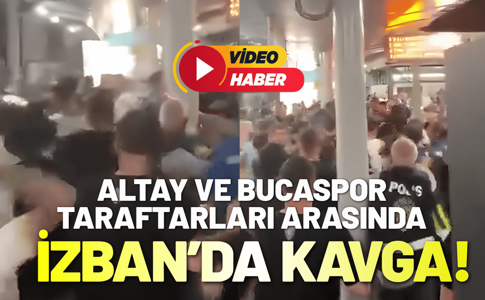 Altay ve Bucaspor taraftarları İZBAN’da karşılaştı, kavga çıktı!