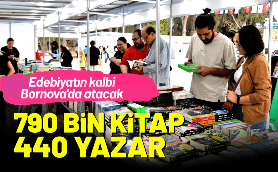 Edebiyatın kalbi Bornova'da atacak: 790 bin kitap ve 440 yazar